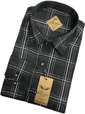 Eren Style Linen Keten Klasik %100 Cotton Uzun Kollu Terletmeyen Gömlek