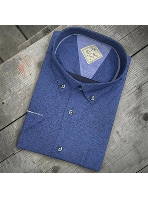 Eren Style Linen Keten Klasik %100 Cotton Kısa Kollu Terletmeyen Gömlek