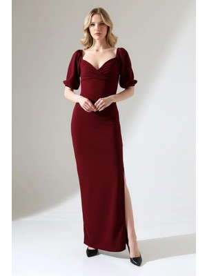 Ang Butik Kadın Maskülen Yaka Kruvaze Elbise