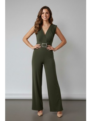 Ang Butik Kadın Sandy Viskon Şık Tulum