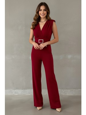Ang Butik Kadın Sandy Viskon Şık Tulum