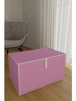 İlkyaz Fashion Çok Amaçlı Düzenleyici Kutu Organizer Cırt Cırtlı Hurç Mega Boy 30CM x 40CM x 60CM (1 Adet)