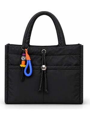 PaminBags Aksesuar Saten Ithal Charmlı Kare Çanta PMN0054