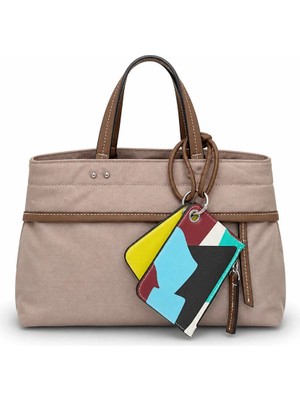PaminBags Aksesuar Ithal Cüzdan Charmlı Saten Şişme Çok Gözlü Çanta PMN0053