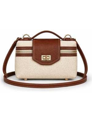 PaminBags Aksesuar Kapaklı Kilitli Mini Silindir Çanta PMN0023