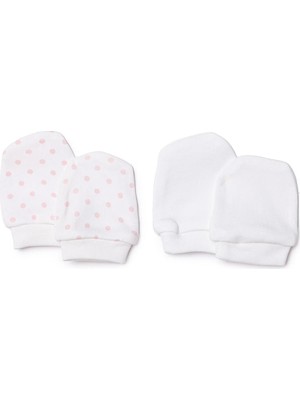 Hellobaby Kız Bebek Eldiven Puantiye Baskılı