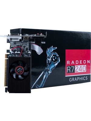 Turbox Knight Zen N R7 240 Amd Ekran Kartı 4GB DDR3 128 Bit Fanlı Soğutma HDMI DVI Çıkışları ile 780 MHz Hız