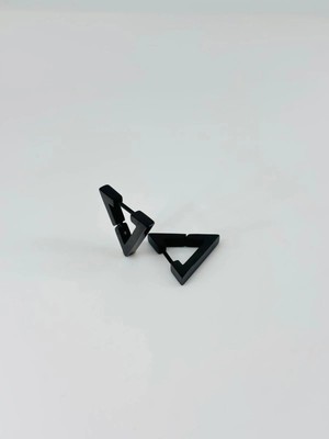 Ulora Siyah Çelik Erkek Küpe Çap (9 Mm) Kalınlık (3 Mm) - EKP0021
