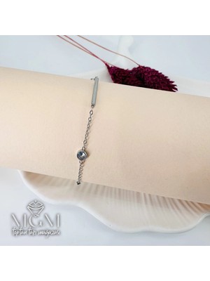 Ulora Rodyum Çelik Bileklikler 16+5 cm Uzatma Payı - KBL0083