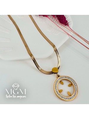 Ulora Çelik Çelik Kolye 40+5 cm - KL0198