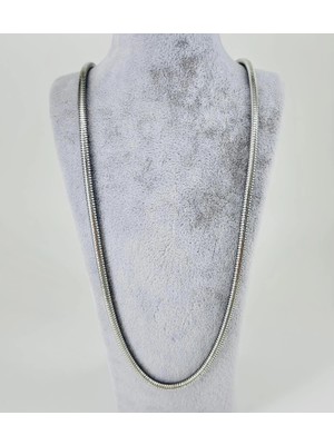 Ulora Rodyum Çelik Erkek Kolye 60 cm - EKL0020