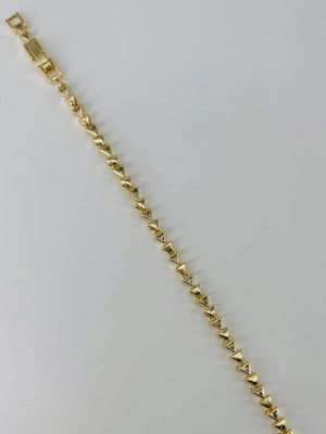 Ulora Zirkon Taşlı Pirinç Bileklikler 17+2 Cm  - KBL0381