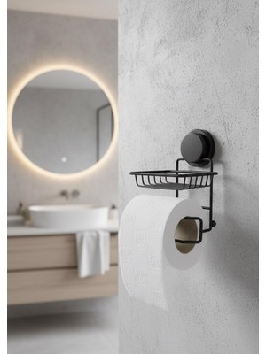Okyanus Home Magic Fix Sihirli Yapışkan Siyah Yedekli Wc Kağıtlık