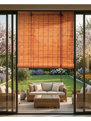 Linadora Bambu Stor Terrakota 60 x 160