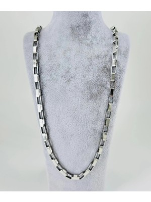 Ulora Rodyum Çelik Erkek Kolye 60 cm - EKL0015