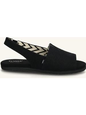 Kadın Terlik 10023058 Toms Alpargata Black Heritage Canvas