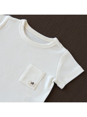 Mimu Baby Bambu Bebek Pijama Üstü - Krem
