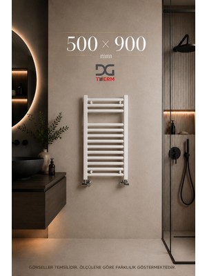 Dg Therm Beyaz 500*900 Havlupan 13 Borulu 50*90 cm Havlupan