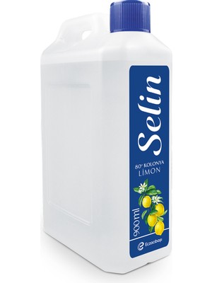 Selin Limon Kolonya 900 ml 80° Alkol İçeren Ferahlatıcı Koku Dökme Plastik Ambalaj