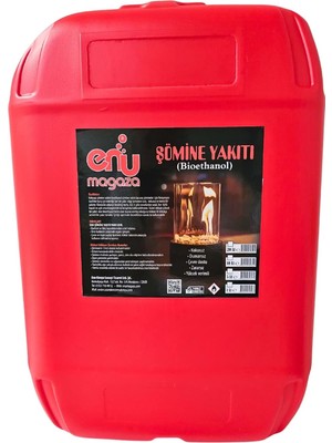 Enu (20 Lt) Bacasız (Bioethanol) Şömine Yakıtı Kokusuz