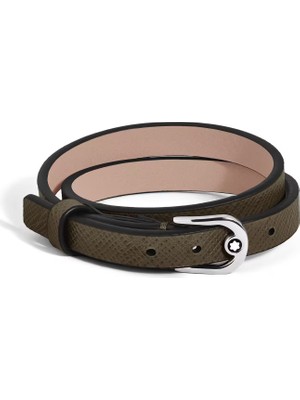Montblanc Sartorial Deri At Nalı Tokalı Ayarlanabilir Bileklik 136930