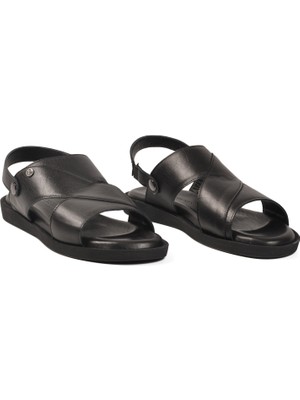 Pierre Cardin PC-7315 M Siyah Erkek Sandalet