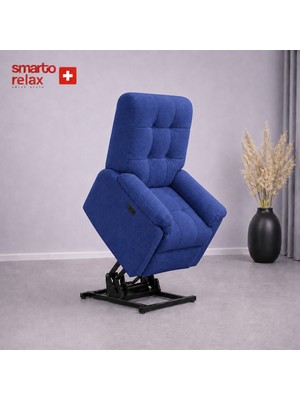Smarto Relax Porto Liftli Tv Koltuğu Çift Motorlu Elektrikli Hasta Koltuğu Polyester Kumaş Baba Koltuğu