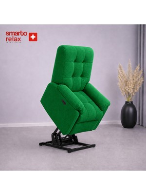 Smarto Relax Porto Liftli Çift Motorlu Elektrikli Ayağa Kalkma Destekli Polyester Hasta ve Baba TV Koltuğu