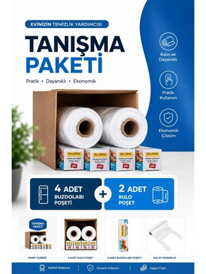 Rulopak Tanışma Paketi 4 Adet Buzdolabı 2 Adet Rulo Poşet