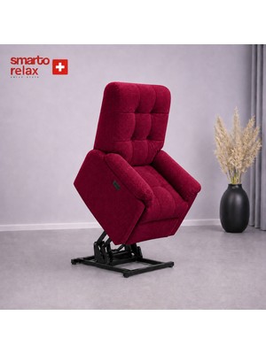 Smarto Relax Porto Liftli Tv Koltuğu Çift Motorlu Elektrikli Hasta Koltuğu Polyester Kumaş Baba Koltuğu