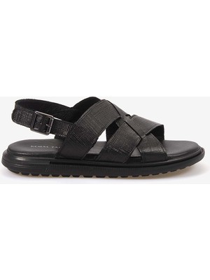 Kemal Tanca Erkek Kauçuk Tabanlı Şık Tasarım Comfort Günlük Çapraz Bantlı Sandalet 560