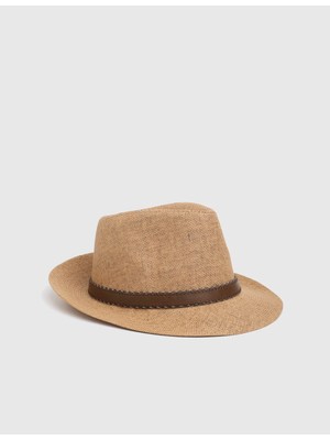 İLVİ Thalassa Hasır Unisex Bej Şapka