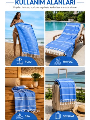Mira Home Sultan Peştemal Havlu 100 Pamuklu Deniz Plaj Banyo Peştemali 100x180 Cm