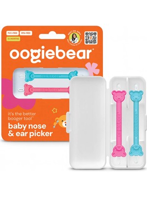 Oogiebear - Burun ve Kulak Temizleyici 2 Adet Kırmızı/mavi