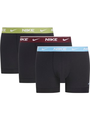 Nıke Erkek Nike Marka Logolu Elastik Bantlı Günlük Kullanıma Uygun Siyahh Boxer 0000KE1008 Mqg