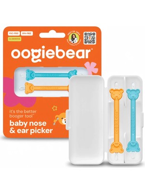 Oogiebear - Burun ve Kulak Temizleyici 2 Adet Turuncu/mavi