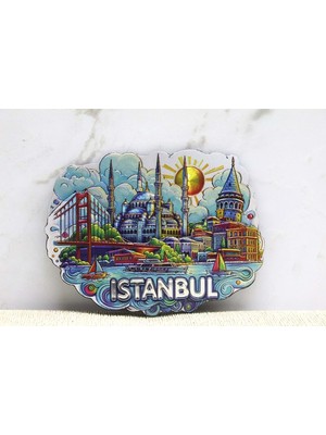 Yvz Store Silikon Istanbul Temalı Magnet