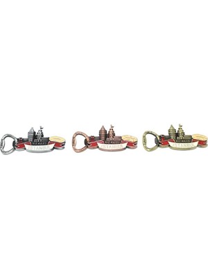 Yvz Store Metal Istanbul Temalı Yöresel Magnet Açacak