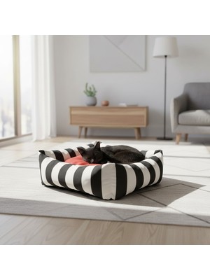 Empressco Brt Pet Lüks Kare Zebra Desen Kedi Köpek Yatağı - Fiyatı, Yorumları