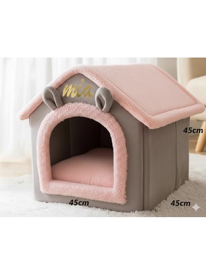 Empressco Doyapet Pembe Villa Özel Tasarım Kedi ve Köpek Yatağı Evi Kulübesi - Fiyatı, Yorumları