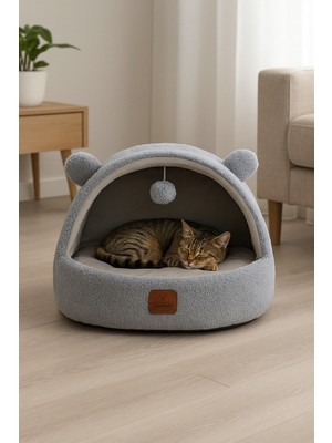 Empressco Jungolica Pet Products Tom, Çıkarılabilir Minderli, Ultra Yumuşak, Konforlu, Üstü Kapalı Tasarım Kedi Yatağı - Fiyatı, Yorumları