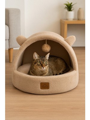 Empressco Jungolica Pet Products Tom, Çıkarılabilir Minderli, Ultra Yumuşak, Konforlu, Üstü Kapalı Tasarım Kedi Yatağı - Fiyatı, Yorumları