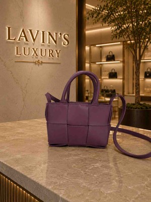 Lavin’s Luxury Amora Mini Tote – Mor Elegans Çanta