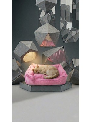 Empressco Brt Pet Kedi Yatağı, Küçük Irk Köpek Yatağı 60X45 Pembe Tonlarda - Fiyatı, Yorumları