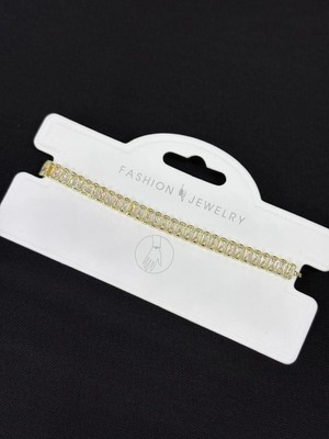 Melisa Takı & Aksesuar 316L Çelik Jewelry Gold Renk Asansörlü Bileklik