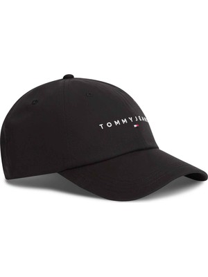 Tommy Hilfiger Tommy Hılfıger Erkek Marka Logolu Günlük Kullanıma Uygun Siyah Spor Şapka AM0AM14198 Bds