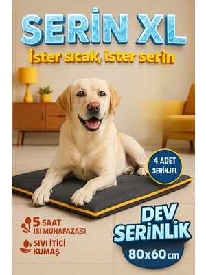 Empressco Pawdaz Serin Xl (80X60CM) - 4 Mevsim Kedi/ Köpek Matı, Sıcak Veya Soğuk Kullanılabilen Minder Yatak - Fiyatı, Yorumları