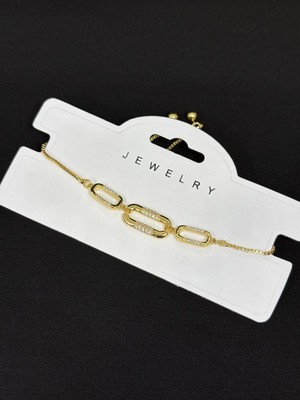 Melisa Takı & Aksesuar 316L Çelik Jewelry Gold Renk Asansörlü Bileklik