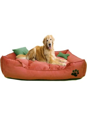 Empressco Mavi Vitrin Ultrasoft Büyük Irk Köpek Yatağı Yıkanabilir Yüksek Kaliteli Kumaş Pati Işlemeli - Fiyatı, Yorumları