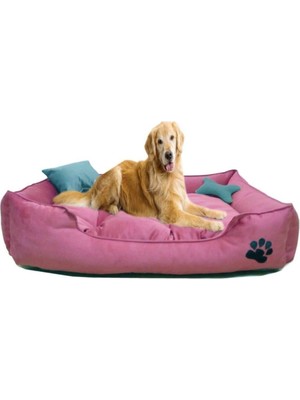 Empressco Mavi Vitrin Ultrasoft Büyük Irk Köpek Yatağı Yıkanabilir Yüksek Kaliteli Kumaş Pati Işlemeli - Fiyatı, Yorumları